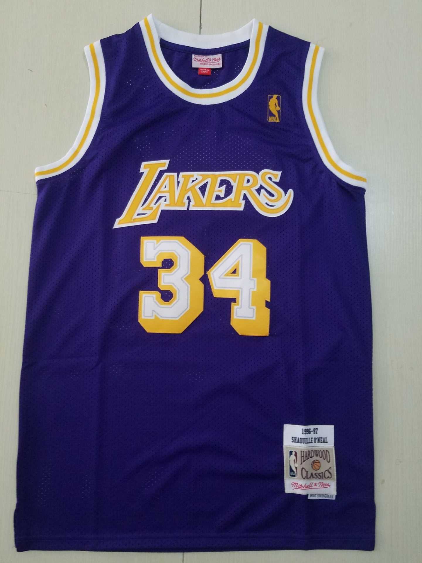 Men Los Angeles Lakers 34 O Neal purple Game Nike NBA Jerseys